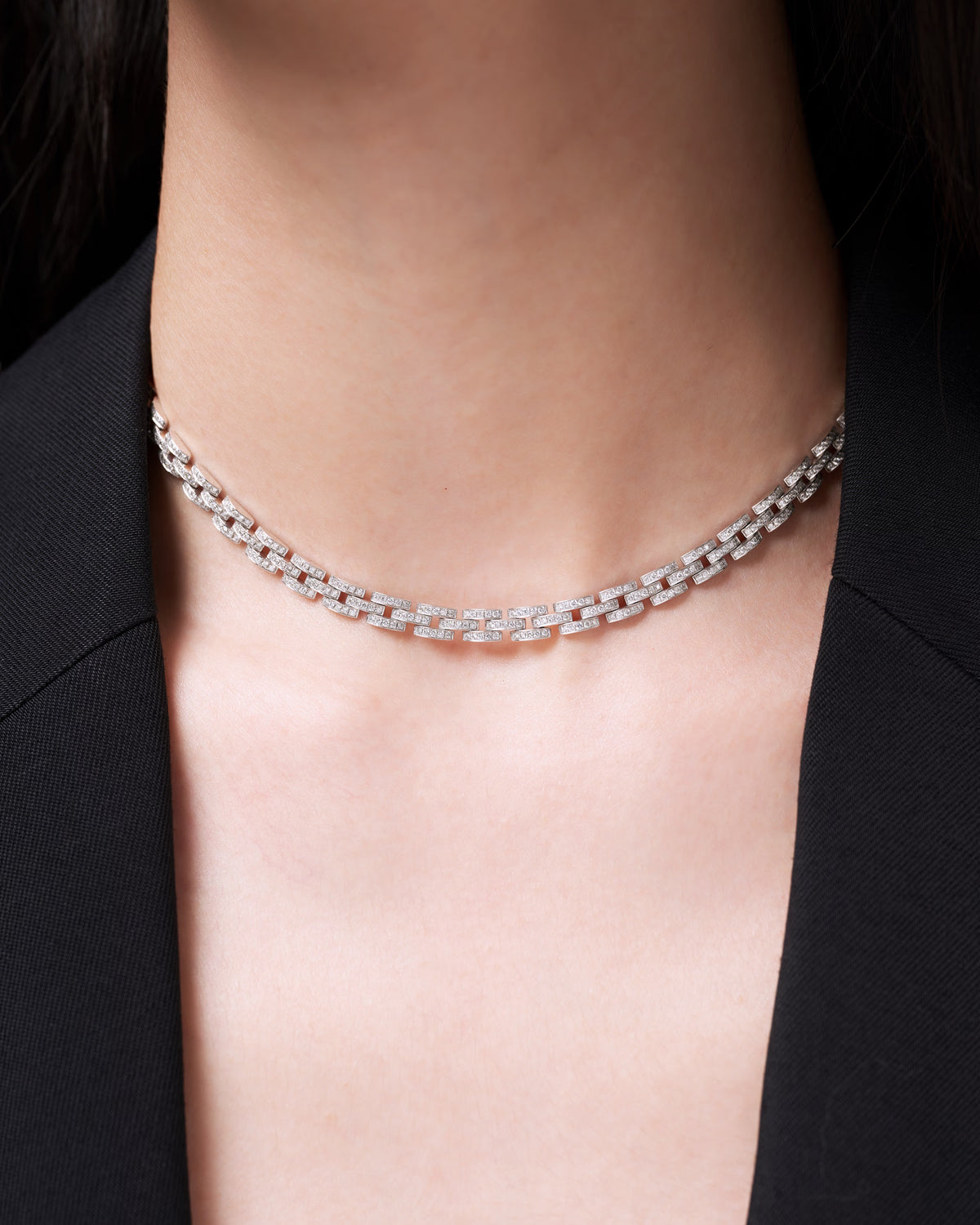 DIAMOND CHAIN LINK NECKLACE