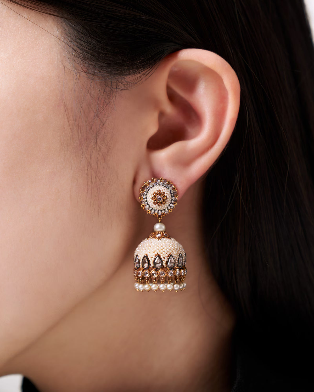 PEARL CHANDELIER EARRINGS