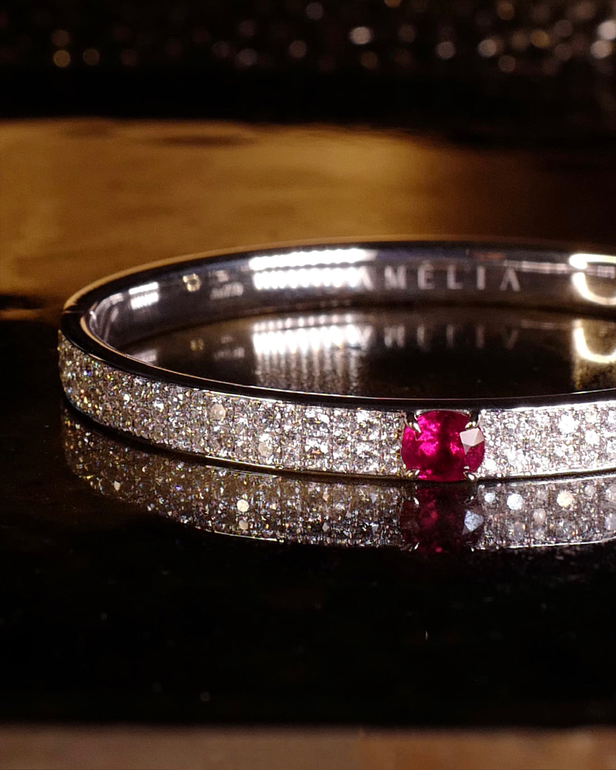 RUBY DIAMOND BANGLE