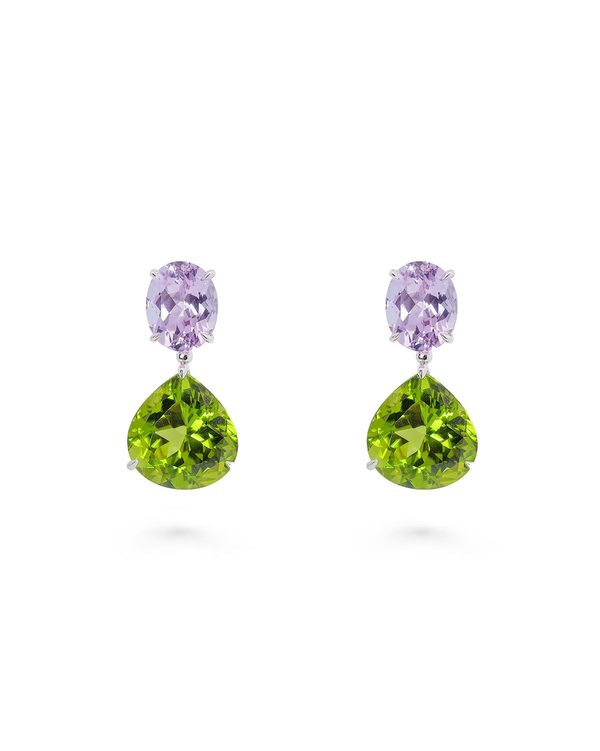 PERIDOT KUNZITE EARRINGS