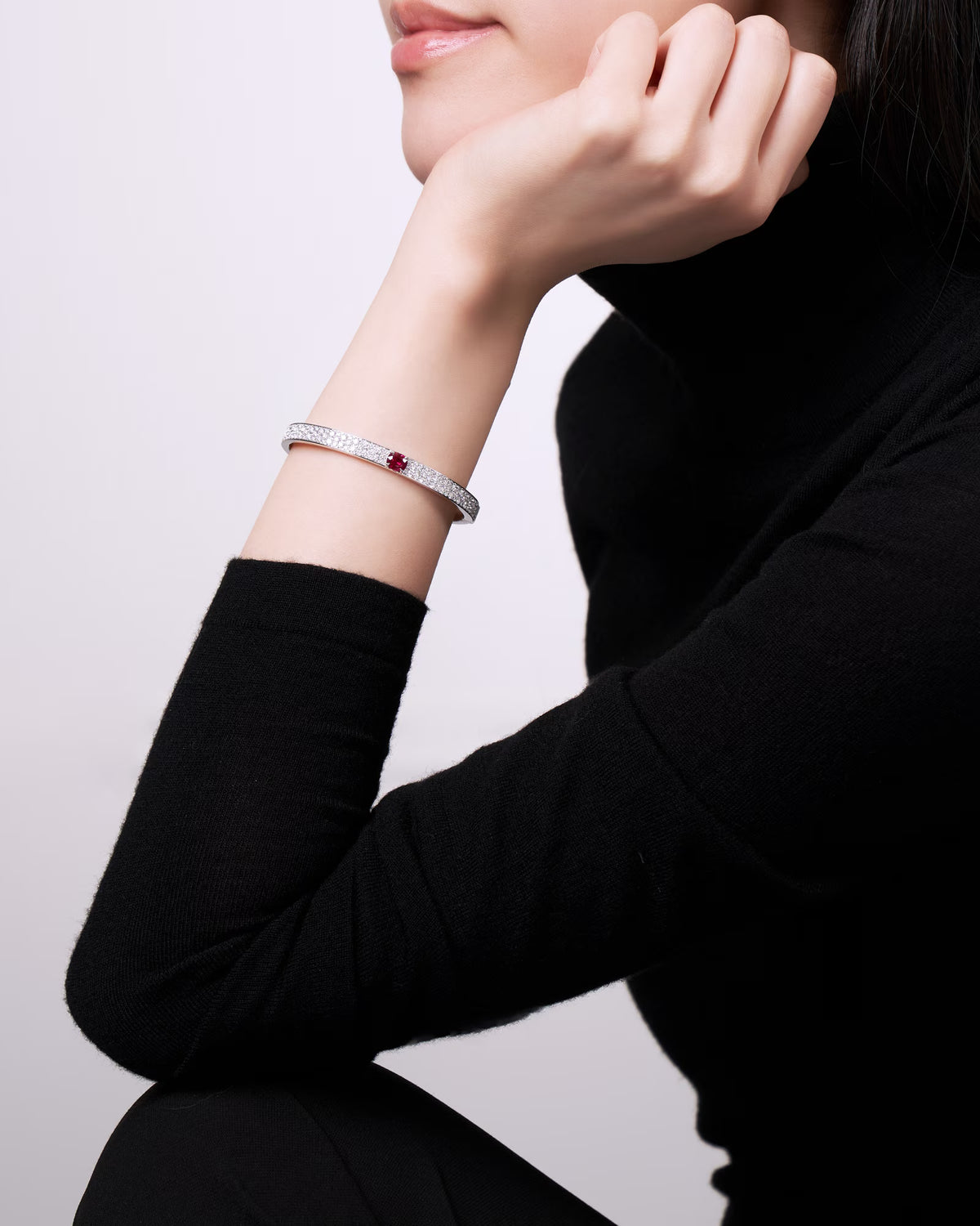 RUBY DIAMOND BANGLE