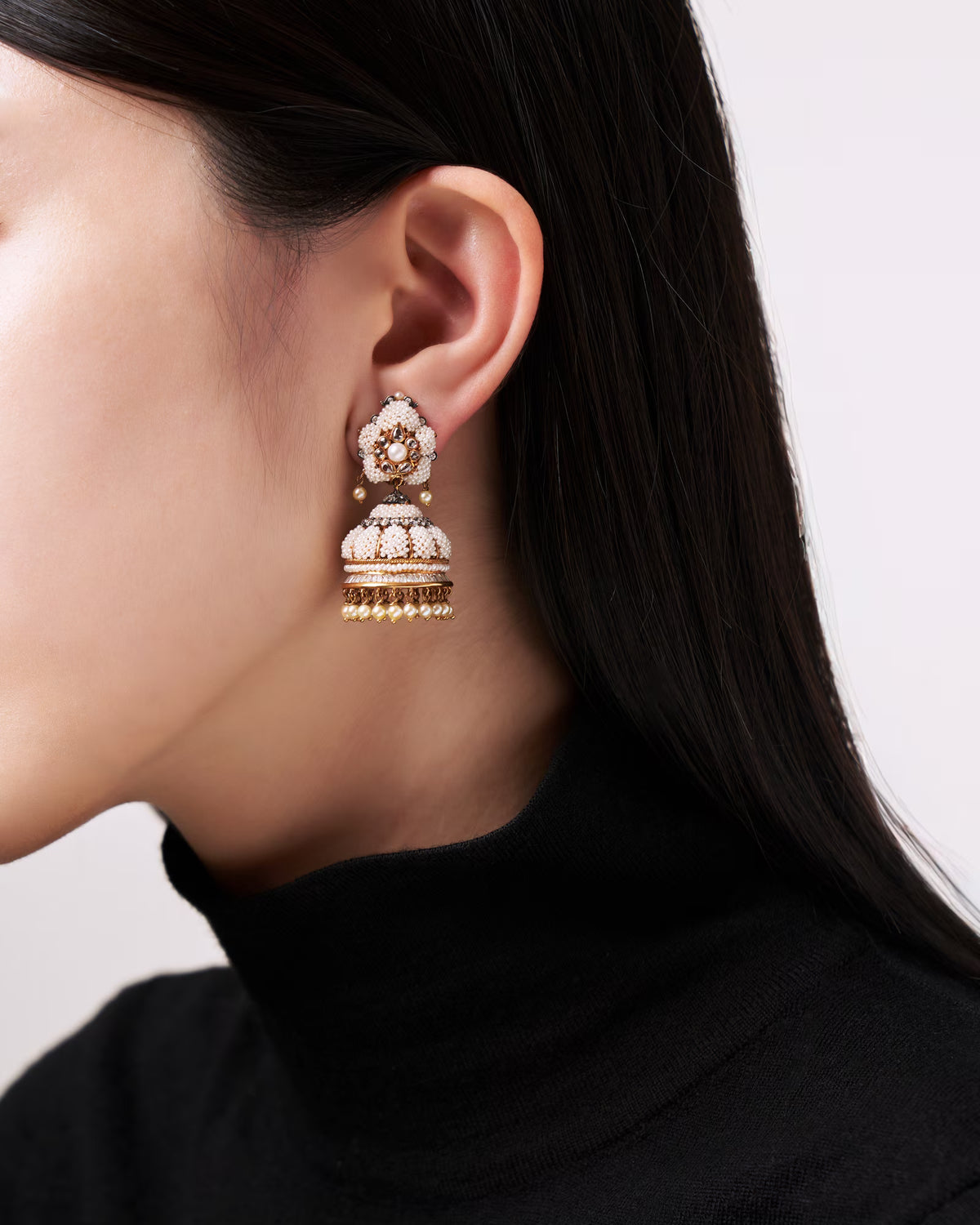 PEARL CHANDELIER EARRINGS
